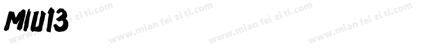 miu13字体转换
