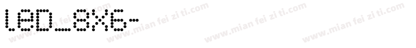 led_8x6字体转换