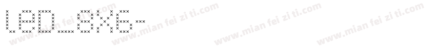 led_8x6字体转换