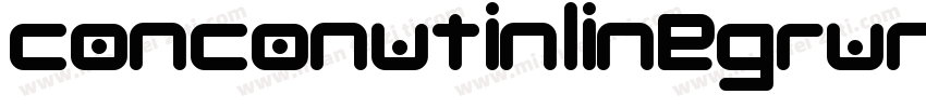 conconutinlinegrunge字体转换