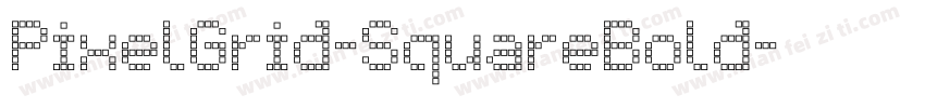 PixelGrid-SquareBold字体转换
