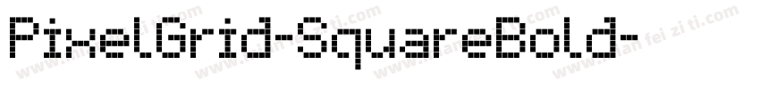 PixelGrid-SquareBold字体转换
