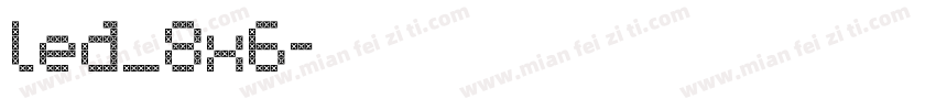 led_8x6字体转换