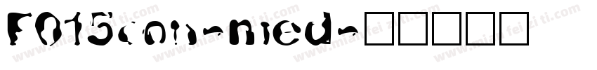 F015con-med字体转换