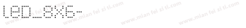 led_8x6字体转换