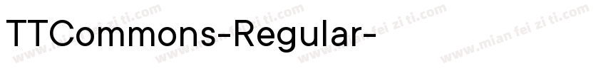 TTCommons-Regular字体转换