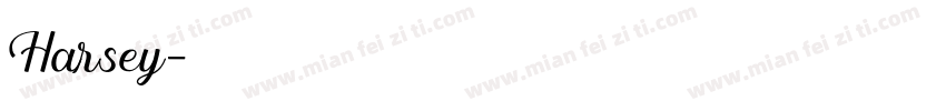 Harsey字体转换