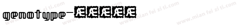 genotype字体转换