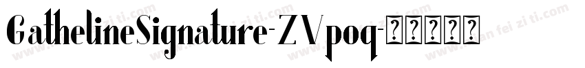 GathelineSignature-ZVpoq字体转换