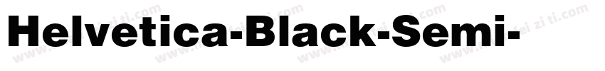 Helvetica-Black-Semi字体转换