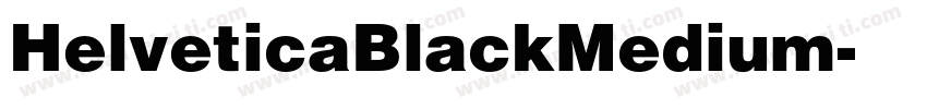 HelveticaBlackMedium字体转换