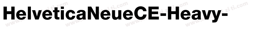HelveticaNeueCE-Heavy字体转换