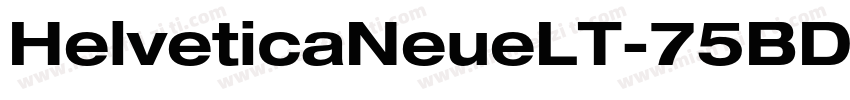 HelveticaNeueLT-75BD字体转换