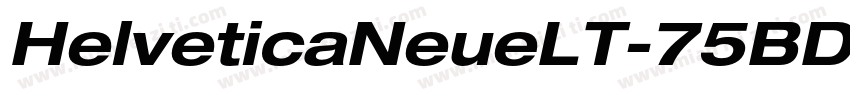 HelveticaNeueLT-75BD字体转换