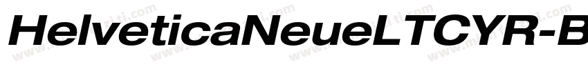 HelveticaNeueLTCYR-BdCond字体转换