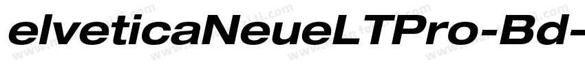 elveticaNeueLTPro-Bd字体转换