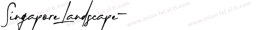 SingaporeLandscape字体转换