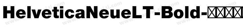 HelveticaNeueLT-Bold字体转换