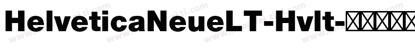 HelveticaNeueLT-Hvlt字体转换