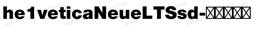 he1veticaNeueLTSsd字体转换