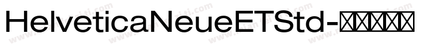 HelveticaNeueETStd字体转换