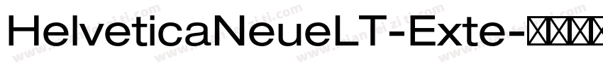HelveticaNeueLT-Exte字体转换