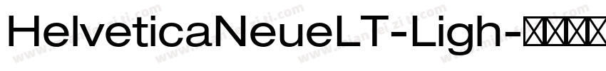 HelveticaNeueLT-Ligh字体转换