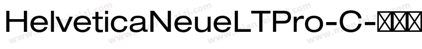 HelveticaNeueLTPro-C字体转换