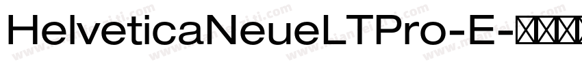 HelveticaNeueLTPro-E字体转换