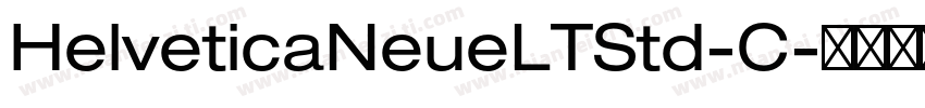 HelveticaNeueLTStd-C字体转换