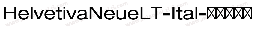 HelvetivaNeueLT-Ital字体转换