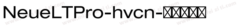 NeueLTPro-hvcn字体转换