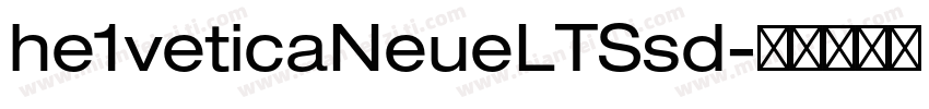 he1veticaNeueLTSsd字体转换