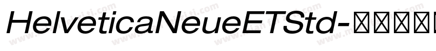 HelveticaNeueETStd字体转换