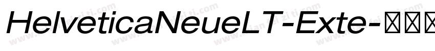 HelveticaNeueLT-Exte字体转换