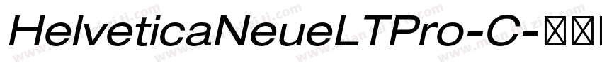 HelveticaNeueLTPro-C字体转换