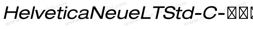 HelveticaNeueLTStd-C字体转换