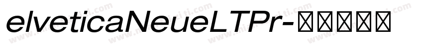 elveticaNeueLTPr字体转换