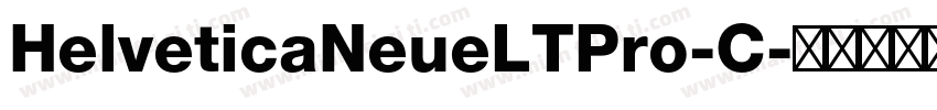 HelveticaNeueLTPro-C字体转换