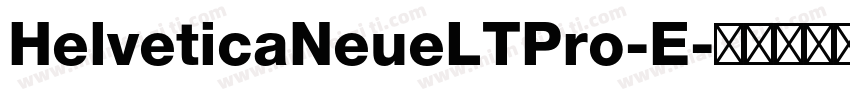 HelveticaNeueLTPro-E字体转换