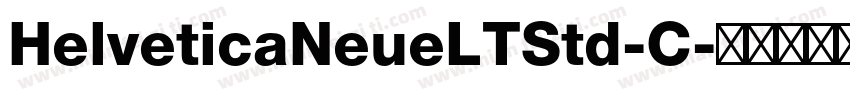 HelveticaNeueLTStd-C字体转换