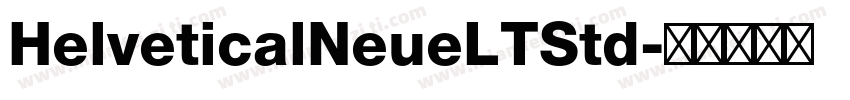 HelveticalNeueLTStd字体转换