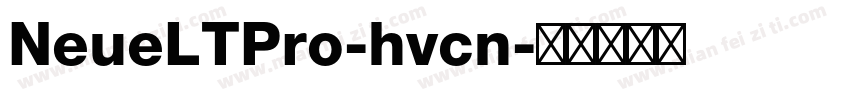 NeueLTPro-hvcn字体转换
