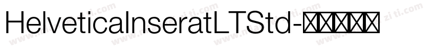 HelveticaInseratLTStd字体转换