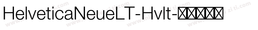 HelveticaNeueLT-Hvlt字体转换