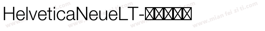 HelveticaNeueLT字体转换