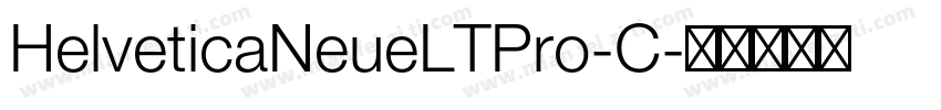 HelveticaNeueLTPro-C字体转换