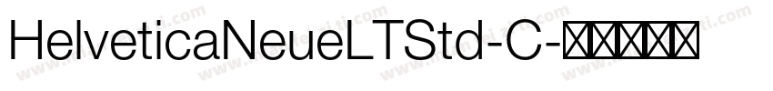 HelveticaNeueLTStd-C字体转换