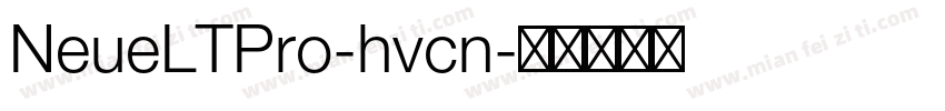 NeueLTPro-hvcn字体转换