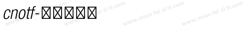 cnotf字体转换